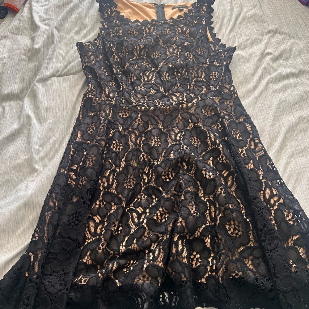 City Studio Black Lace Mini Dress